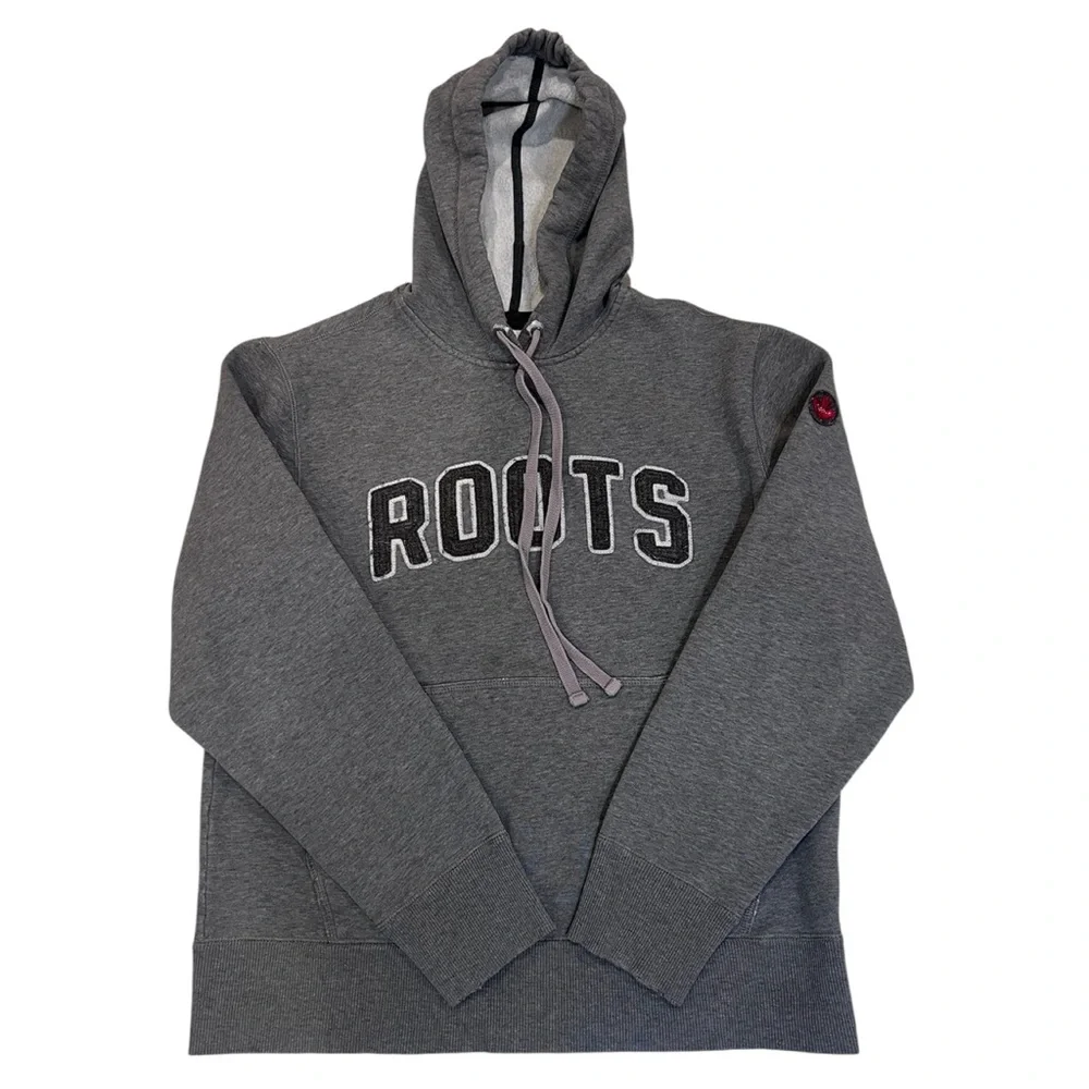 Roots Canada Charcoal Men's Hoodie M - Picture 3 of 6